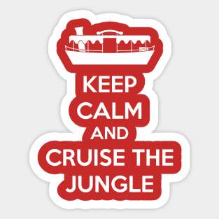 Cruise the Jungle white text Sticker